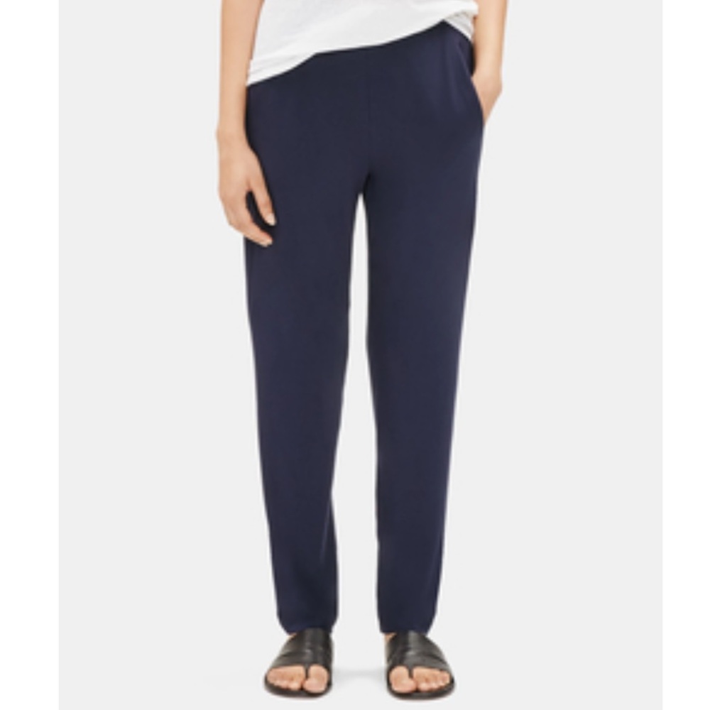 EILEEN FISHER System Viscose Jersey Slim Ankle Pants